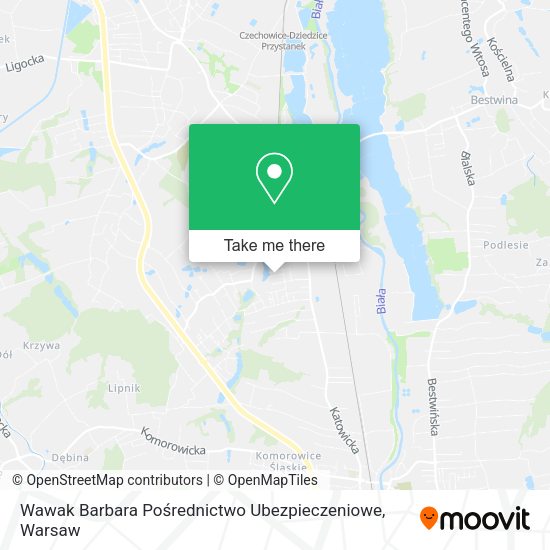 Wawak Barbara Pośrednictwo Ubezpieczeniowe map