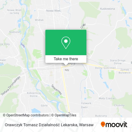 Orawczyk Tomasz Działalność Lekarska map