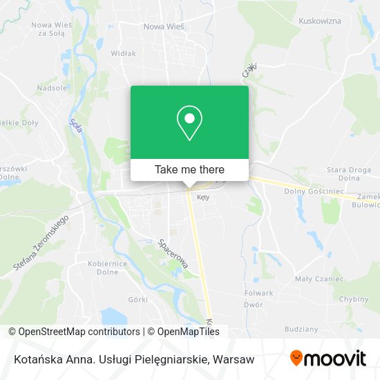 Kotańska Anna. Usługi Pielęgniarskie map