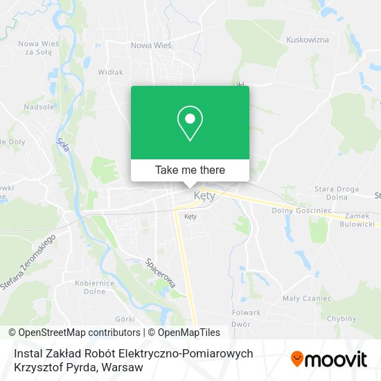 Карта Instal Zakład Robót Elektryczno-Pomiarowych Krzysztof Pyrda