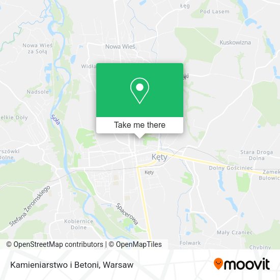 Kamieniarstwo i Betoni map