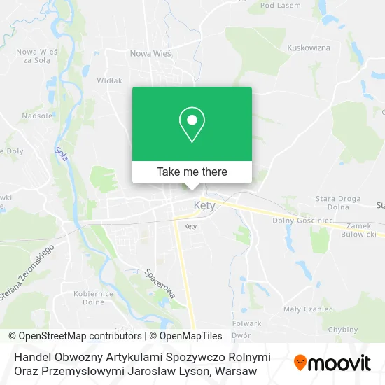 Карта Handel Obwozny Artykulami Spozywczo Rolnymi Oraz Przemyslowymi Jaroslaw Lyson