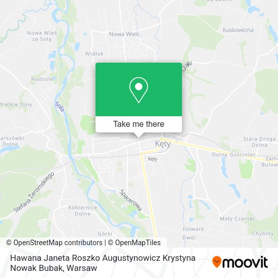 Hawana Janeta Roszko Augustynowicz Krystyna Nowak Bubak map