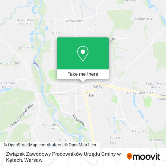 Związek Zawodowy Pracowników Urzędu Gminy w Kętach map