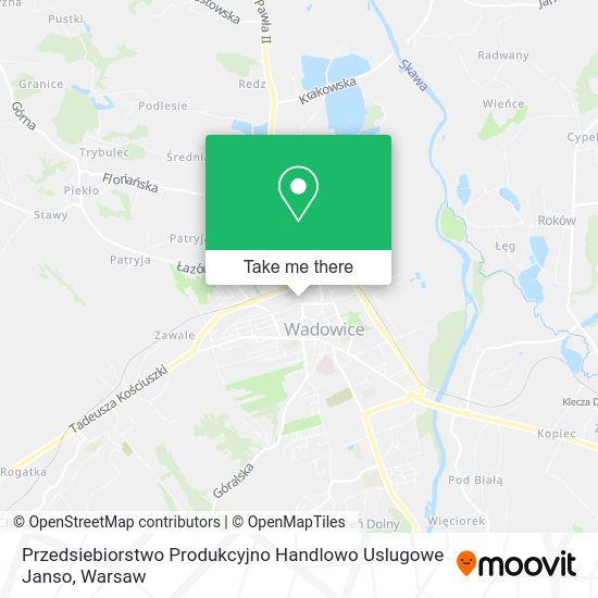 Przedsiebiorstwo Produkcyjno Handlowo Uslugowe Janso map