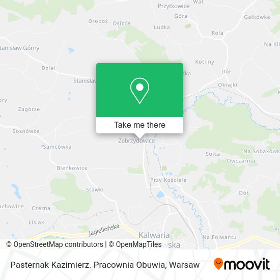 Pasternak Kazimierz. Pracownia Obuwia map