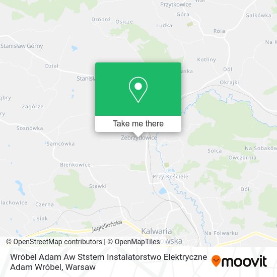 Карта Wróbel Adam Aw Ststem Instalatorstwo Elektryczne Adam Wróbel