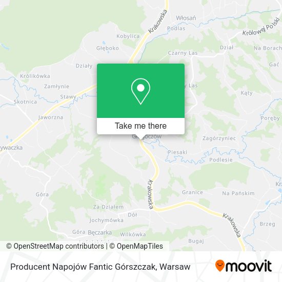 Producent Napojów Fantic Górszczak map