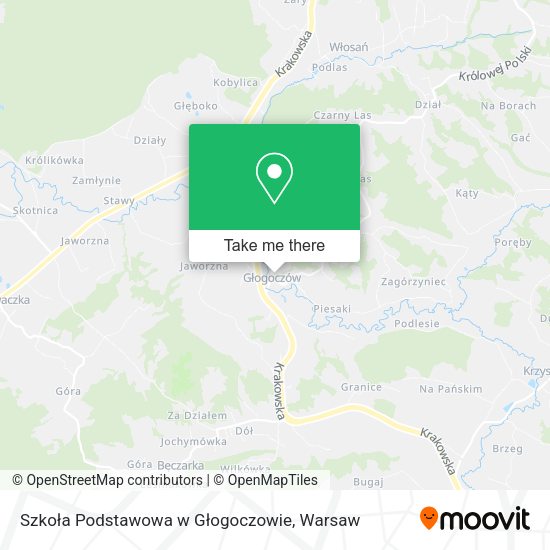 Szkoła Podstawowa w Głogoczowie map