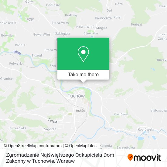 Zgromadzenie Najświętszego Odkupiciela Dom Zakonny w Tuchowie map