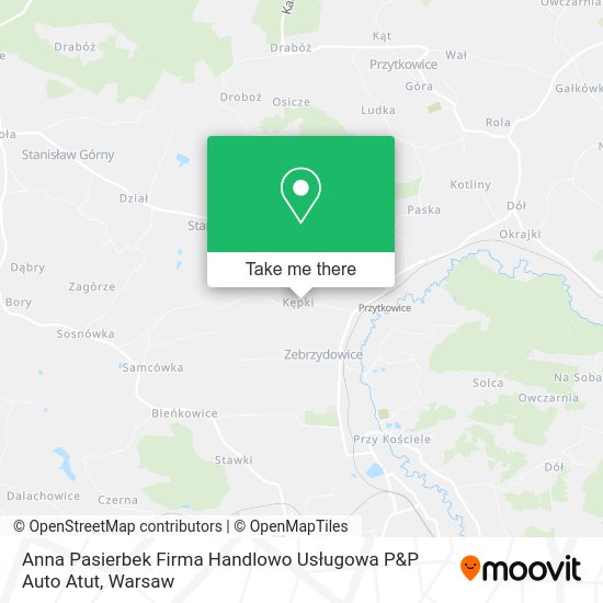 Карта Anna Pasierbek Firma Handlowo Usługowa P&P Auto Atut