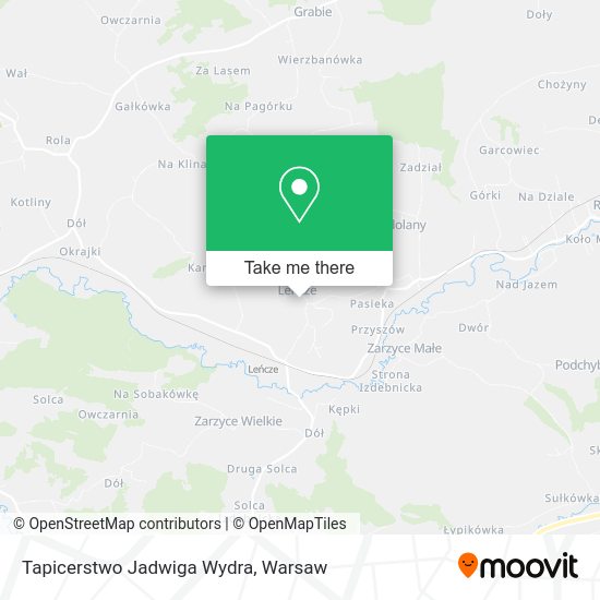 Tapicerstwo Jadwiga Wydra map