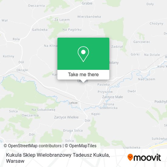 Kukula Sklep Wielobranzowy Tadeusz Kukula map