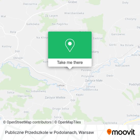 Publiczne Przedszkole w Podolanach map