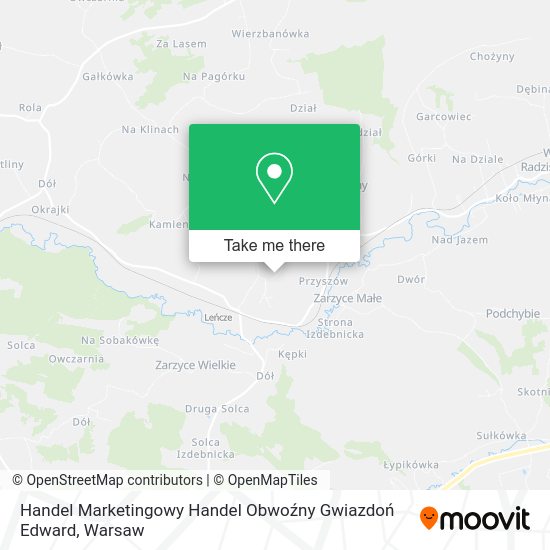 Handel Marketingowy Handel Obwoźny Gwiazdoń Edward map