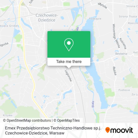 Emex Przedsiębiorstwo Techniczno-Handlowe sp.j. Czechowice-Dziedzice map