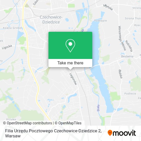 Filia Urzędu Pocztowego Czechowice-Dziedzice 2 map