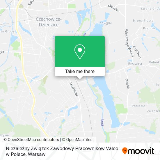 Niezależny Związek Zawodowy Pracowników Valeo w Polsce map