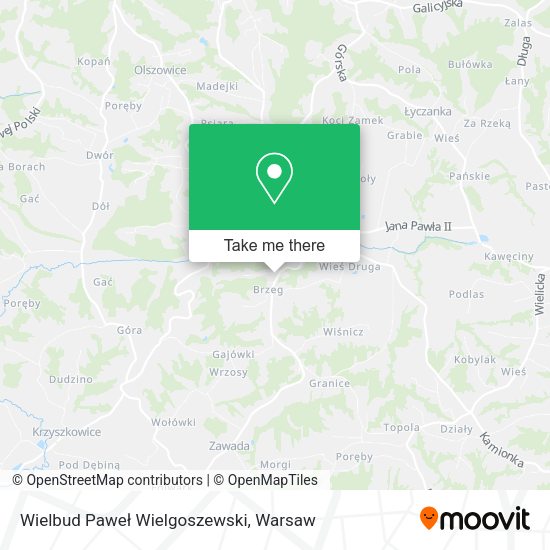 Wielbud Paweł Wielgoszewski map