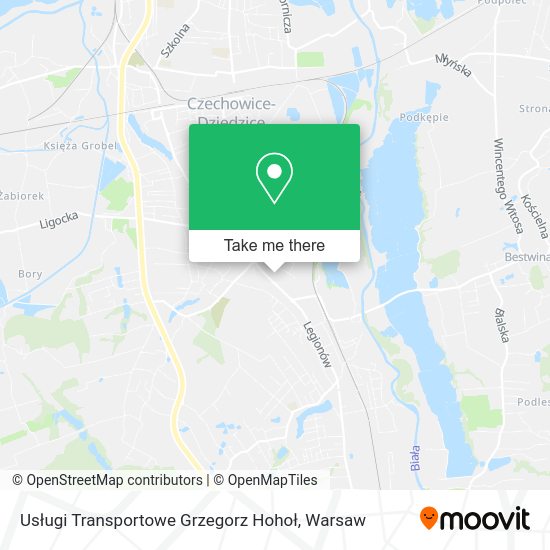 Usługi Transportowe Grzegorz Hohoł map