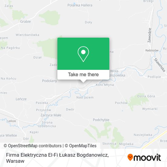 Firma Elektryczna El-Fi Łukasz Bogdanowicz map