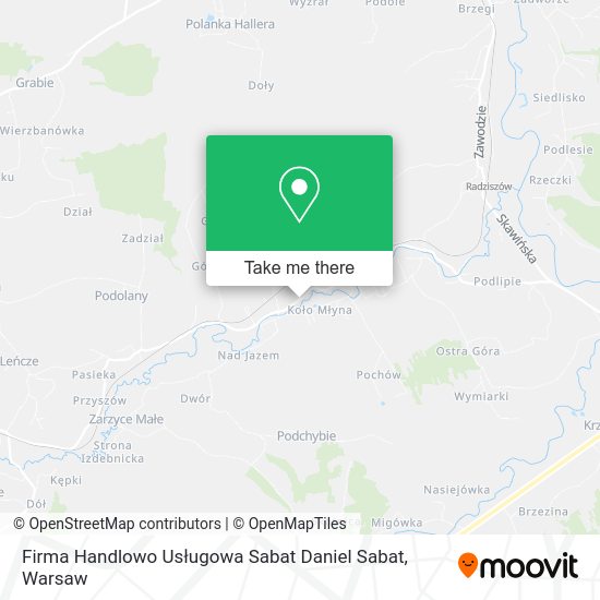 Firma Handlowo Usługowa Sabat Daniel Sabat map