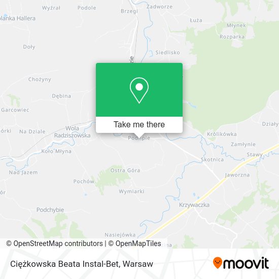 Ciężkowska Beata Instal-Bet map