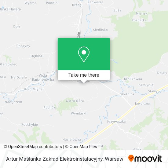 Artur Maślanka Zakład Elektroinstalacyjny map