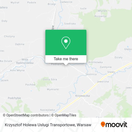 Krzysztof Holewa Usługi Transportowe map