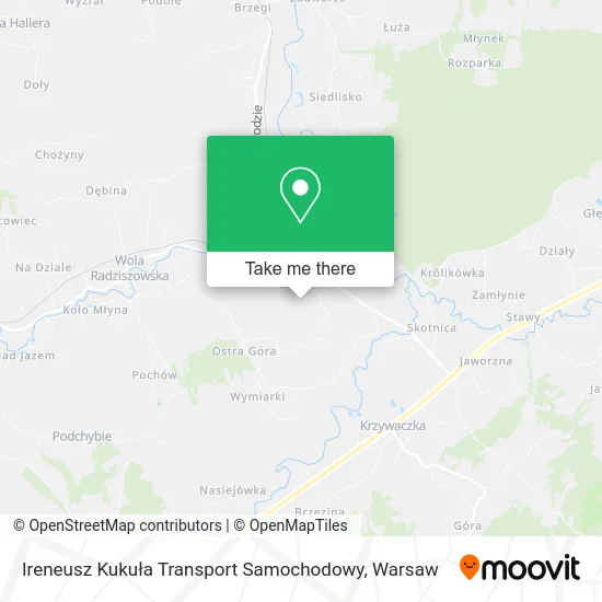 Карта Ireneusz Kukuła Transport Samochodowy