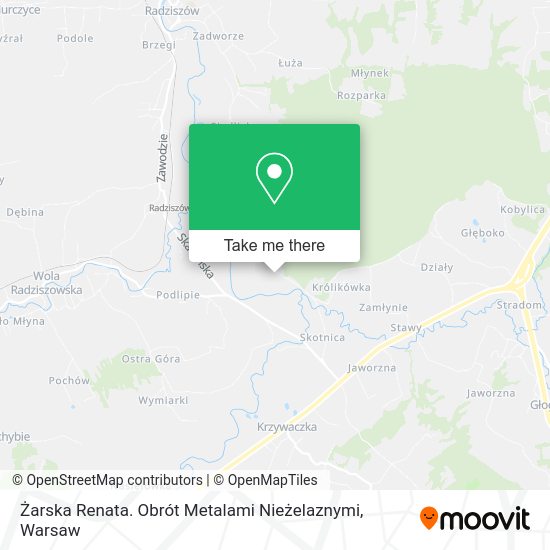 Żarska Renata. Obrót Metalami Nieżelaznymi map