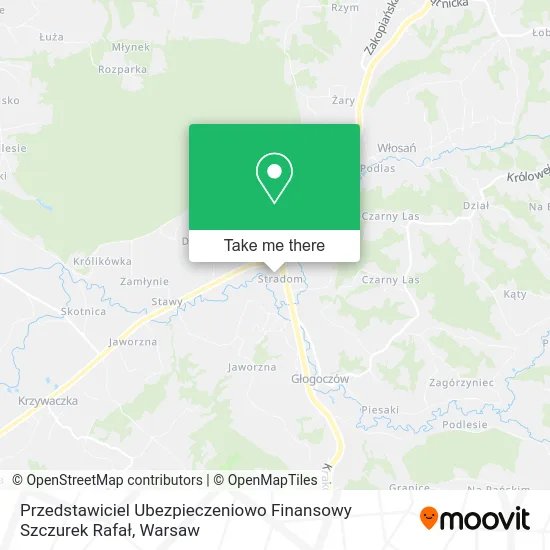 Карта Przedstawiciel Ubezpieczeniowo Finansowy Szczurek Rafał