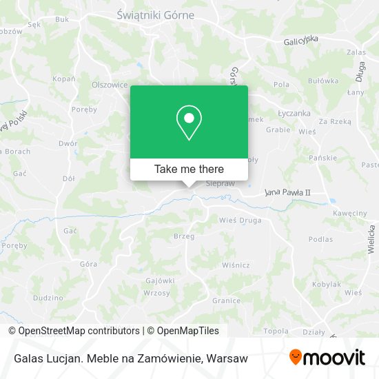 Galas Lucjan. Meble na Zamówienie map