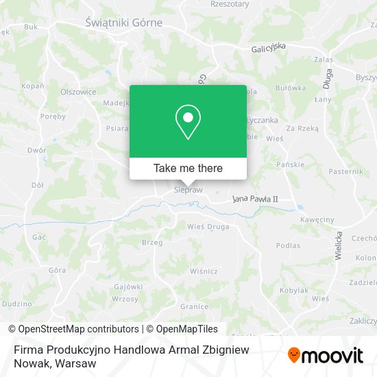 Firma Produkcyjno Handlowa Armal Zbigniew Nowak map