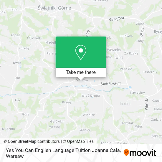Карта Yes You Can English Language Tuition Joanna Cała