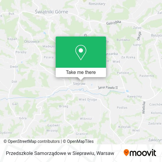 Przedszkole Samorządowe w Sieprawiu map