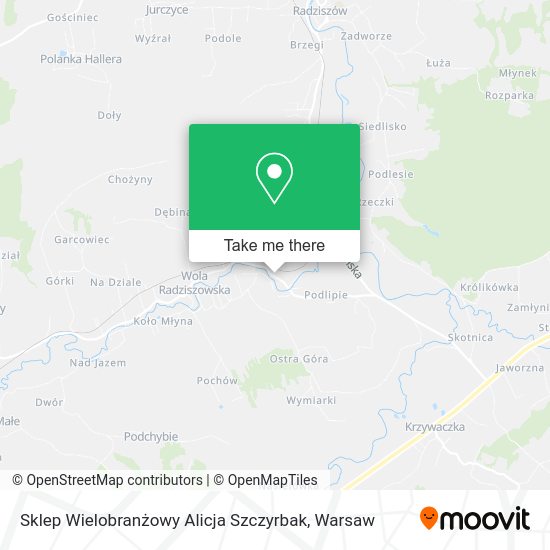 Sklep Wielobranżowy Alicja Szczyrbak map