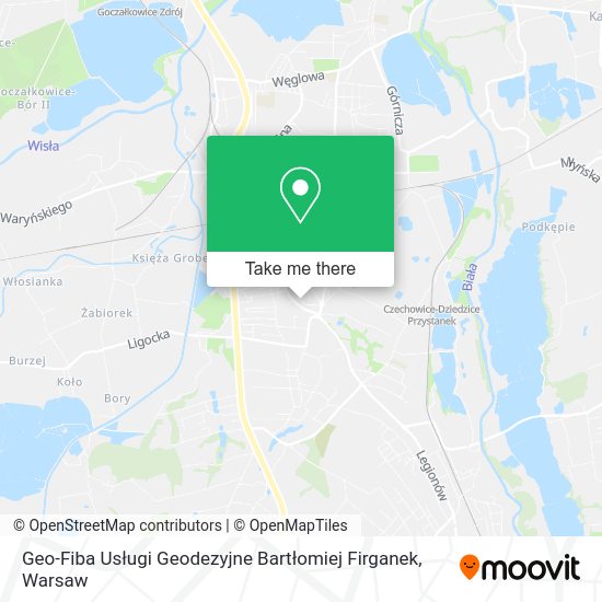 Geo-Fiba Usługi Geodezyjne Bartłomiej Firganek map