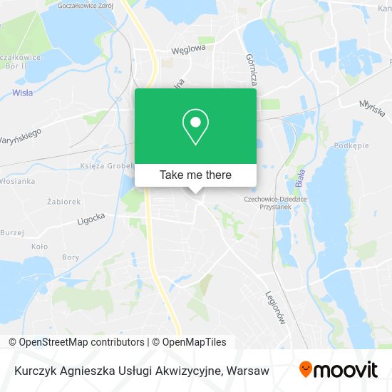 Kurczyk Agnieszka Usługi Akwizycyjne map