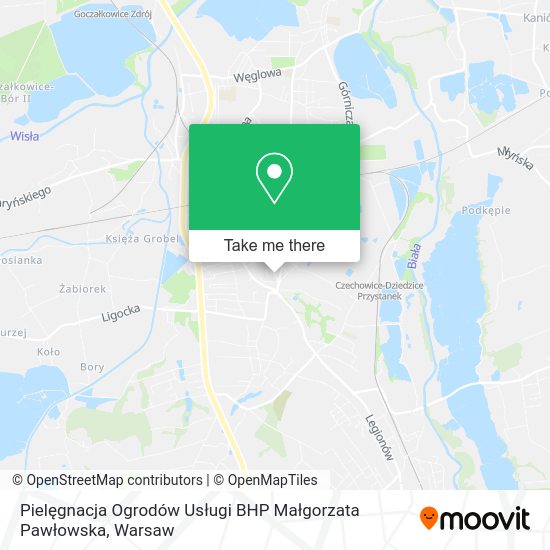 Pielęgnacja Ogrodów Usługi BHP Małgorzata Pawłowska map