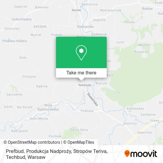 Prefbud. Produkcja Nadproży, Stropów Teriva, Techbud map