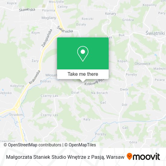 Małgorzata Staniek Studio Wnętrze z Pasją map