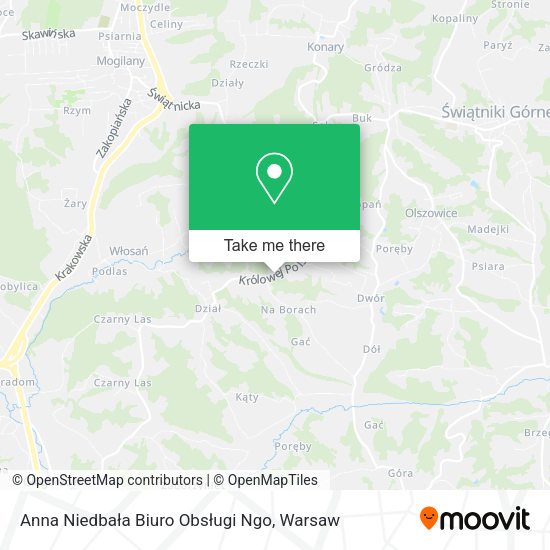 Anna Niedbała Biuro Obsługi Ngo map