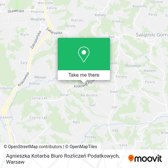 Agnieszka Kotarba Biuro Rozliczeń Podatkowych map