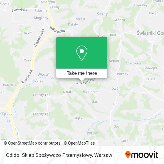 Odido. Sklep Spożywczo Przemysłowy map