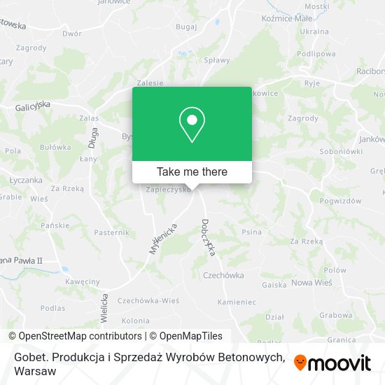 Gobet. Produkcja i Sprzedaż Wyrobów Betonowych map