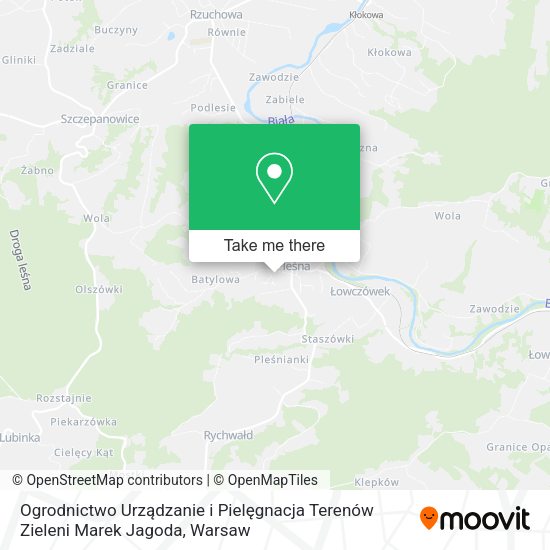 Ogrodnictwo Urządzanie i Pielęgnacja Terenów Zieleni Marek Jagoda map