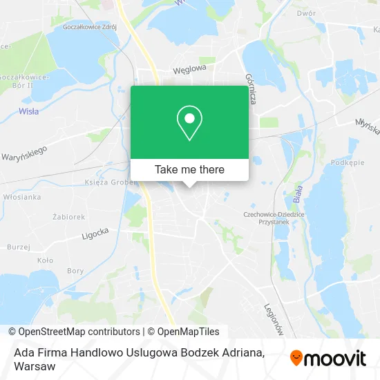 Карта Ada Firma Handlowo Uslugowa Bodzek Adriana