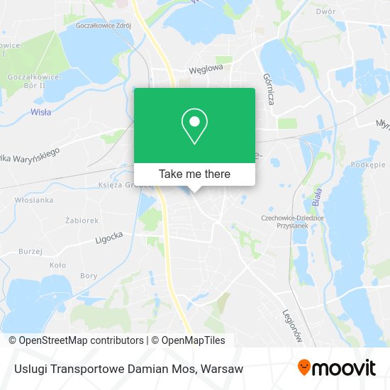 Uslugi Transportowe Damian Mos map