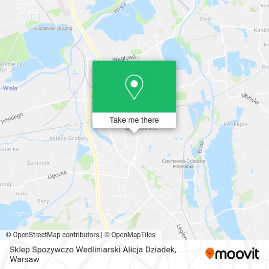 Sklep Spozywczo Wedliniarski Alicja Dziadek map